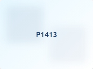 Meaning of Obd2 Trouble Code P1413