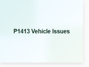 Diagnostic Code P1413 Vehicle Issues